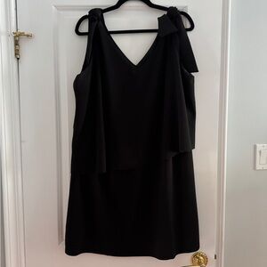 Mango Asymmetrical Black Dress